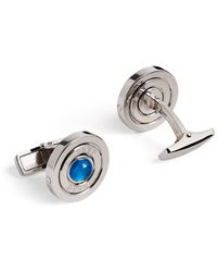 Dunhill - Silver And Topaz Cufflinks - Lyst