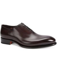 Santoni - Leather Carter Oxford Shoes - Lyst