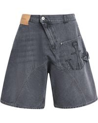JW Anderson - Cotton Twisted Workwear Shorts - Lyst