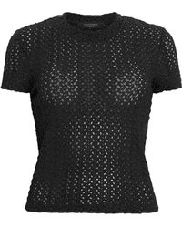 AllSaints - Crochet Karma Stevie T-shirt - Lyst