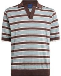 Paul & Shark - Virgin Wool-Silk Stripe Polo Shirt - Lyst