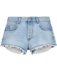 Loewe - X Paula's Ibiza Anagram Denim Shorts - Lyst