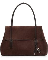 Tom Ford - Large Suede Eclipse Shoulder Bag - Lyst