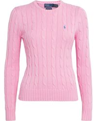 Polo Ralph Lauren - Julianna Cable Knit Sweater - Lyst