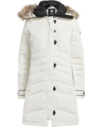 Canada Goose Fur-trim Expedition Parka - White
