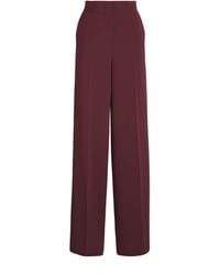 Max Mara - Cady Wide-Leg Trousers - Lyst