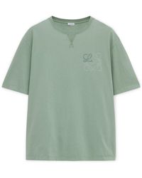 Loewe - Cotton-Blend Anagram T-Shirt - Lyst