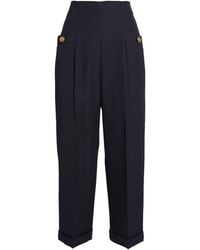 Sandro - Wool-Blend Trousers - Lyst
