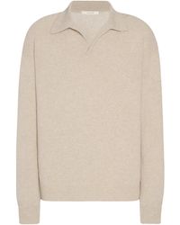 The Row - Leach Cashmere Polo Sweater - Lyst