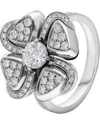BVLGARI - And Diamond Fiorever Ring - Lyst