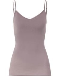 Hanro - Cotton Seamless Padded Tank Top - Lyst