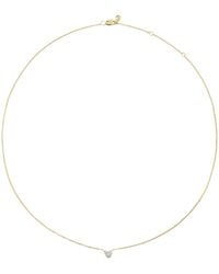 Monica Vinader - And Diamond Mini Heart Necklace - Lyst