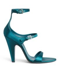 Alaïa - Suede Strappy Heeled Sandals 110 - Lyst