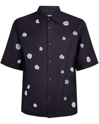 Sandro - Flocked Floral Short-Sleeve Shirt - Lyst