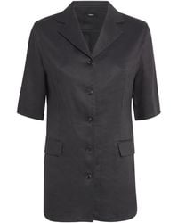 Theory - Linen-Blend Blazer - Lyst