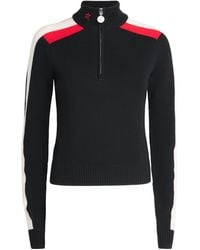 Perfect Moment - Merino Wool La Tour Quarter-Zip Sweater - Lyst