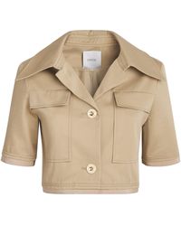 Patou - Organic Cotton Gabardine Cropped Jacket - Lyst