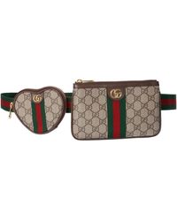 Gucci - Leather Ophidia Gg Utility Belt Bag - Lyst