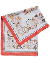 Etro - Silk Paisley Foulard Scarf - Lyst