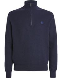 Polo Ralph Lauren - Cotton Quarter-Zip Sweatshirt - Lyst