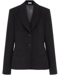 McQueen - Crepe Single-Breasted Jacket - Lyst