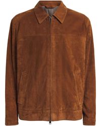 Brioni - Lambskin Suede Bomber Jacket - Lyst