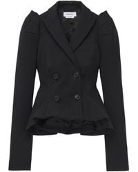 McQueen - Stretch-Wool Structured Blazer - Lyst