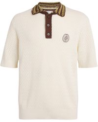 Drole de Monsieur - Crochet Emblem Polo Shirt - Lyst