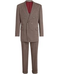 Brunello Cucinelli - Linen-Cotton 2-Piece Suit - Lyst