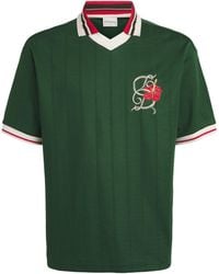 Drole de Monsieur - Embroidered Hibiscus Polo Shirt - Lyst