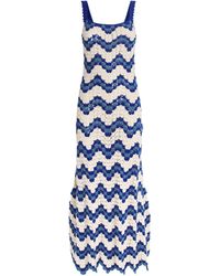 Escvdo - Organic Cotton Crochet Marea Maxi Dress - Lyst