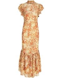De La Vali - Chiffon Floral Avalon Maxi Dress - Lyst