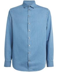 Giorgio Armani - Cotton Long-Sleeve Shirt - Lyst