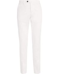Pal Zileri - Stretch-Cotton Straight Trousers - Lyst