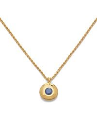 Monica Vinader - Vermeil And Sapphire September Birthstone Necklace - Lyst