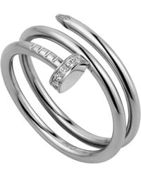 Cartier - White Gold And Diamond Double Juste Un Clou Ring - Lyst
