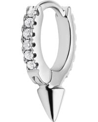 Maria Tash - Single Short Spike Diamond Eternity Hoop Earring - Lyst