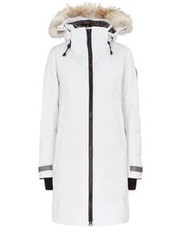 Canada Goose Fur Trim Kenton Parka - White