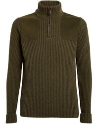 James Purdey & Sons - Wool Quarter-Zip Commando Sweater - Lyst