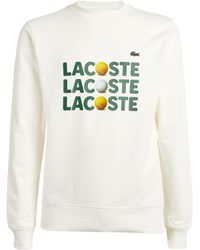Lacoste - Organic Cotton Graphic Logo Sweatshirt - Lyst