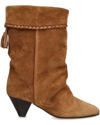 Isabel Marant - Suede Dalby Heeled Boots 55 - Lyst