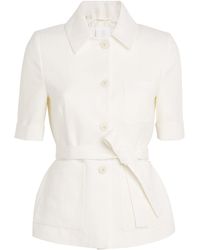 Eleventy - Linen Single-Breasted Shirt Jacket - Lyst