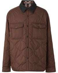 Burberry - Reversible Check Quilted Jacket - Lyst