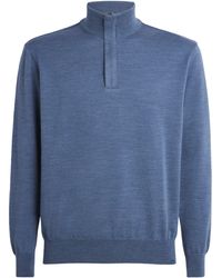 Paul & Shark - Virgin Wool Quarter-Zip Sweater - Lyst