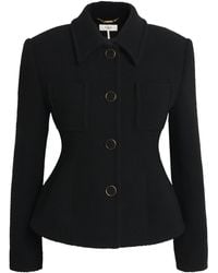 Chloé - Wool-Blend Fitted Tailored Jacket - Lyst