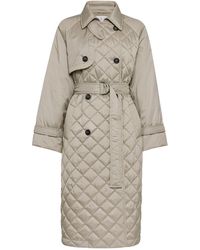 Brunello Cucinelli - Water-resistant Quilted Trench Coat - Lyst