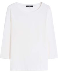 Weekend by Maxmara - Stretch-Cotton Long-Sleeve T-Shirt - Lyst
