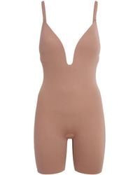 Spanx - Shape Suit Your Fancy Plunge Mid-Thigh Bodysuit - Lyst