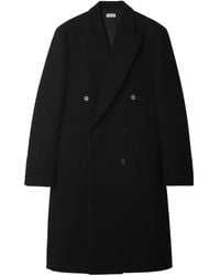 Burberry - Wool Double-Breasted Tailored Coat - Lyst