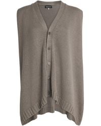 Eskandar - Linen-Organic Cotton Sleeveless Cardigan - Lyst